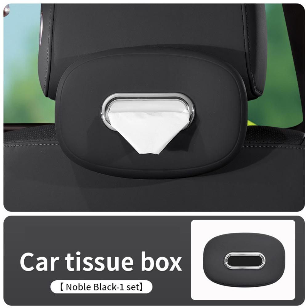 

Easy Extraction Car Tissue Box Square Tissue Case Simple Napkin Box Sun Visor чёрный