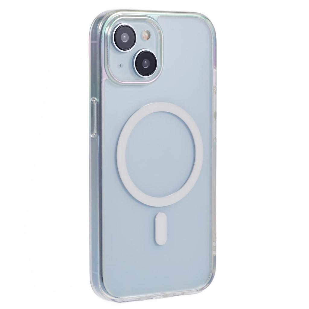 KIGC For iPhone 15 Case Compatible with MagSafe Dazzling Color TPU+PC Phone Back Cover