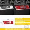 Red Carbon Fiber Whole Interior Stickers For Mazda 3 Axela 2010-2013 Car Accessories Dash Trim Gear Shift Console Cover Molding SW8