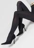 Women's Black Tights with a Shimmering Irregular Pattern Dream Line D05