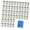 50 Pieces Slip On Pool Cue Tips Billiard Easy Installation with Chalk Replacement 13mm