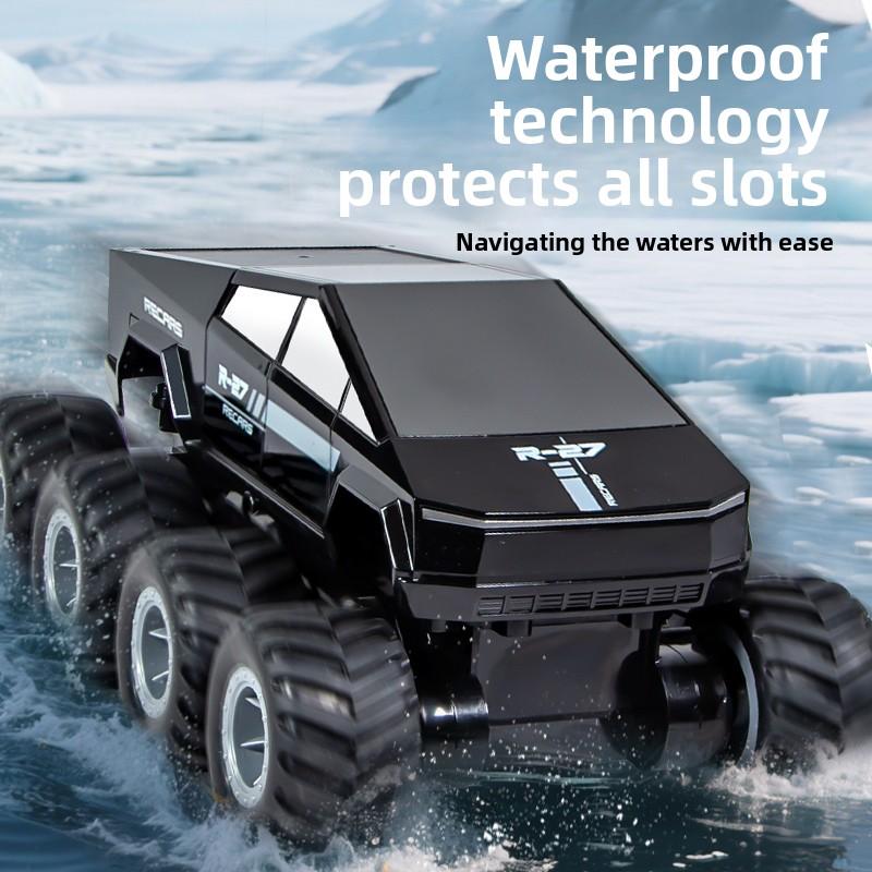 Amphibious Remote Control Car Cyber Off-Road Car Children's Large Bigfoot Car 4WD Drift Boy Pickup