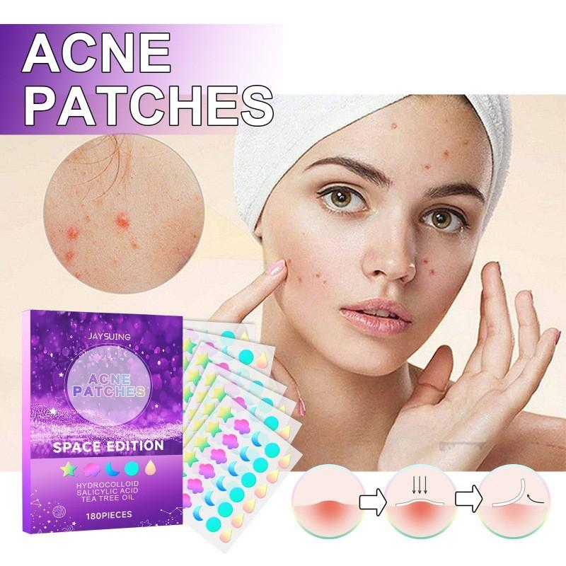 Jaysuing Acne Patches For Diminishing Facial Acne And Blemishes With Pore Care 180 Pcs