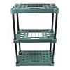 Yongyou Gardening Tool Rack , Plastic and Iron Pipe 2 - Tier Organizer , Space - Saving Storage for Garden Tools , Garag