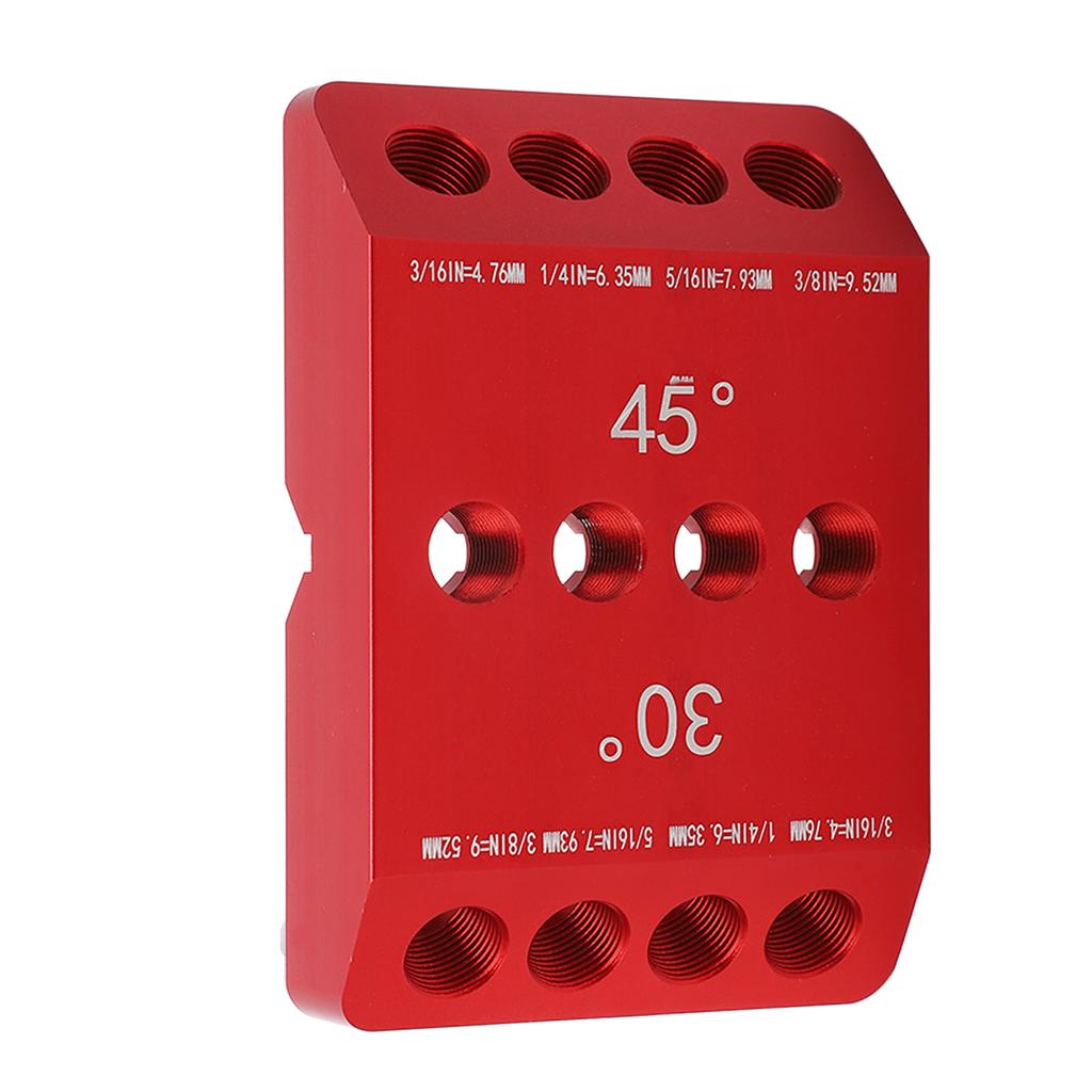 Drill Hole Guide Jig 30 45 90 Degree Angle 4 Sizes Woodworking Locator Building Supplies
