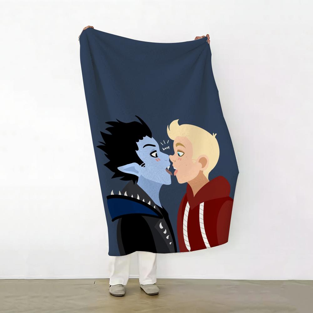 

Movie T The L Little V Vampire F Fan made Throw Soft Warm Flannel Fleece Throw Blanket for Sofa Bed Travel Home 75cmx90cm