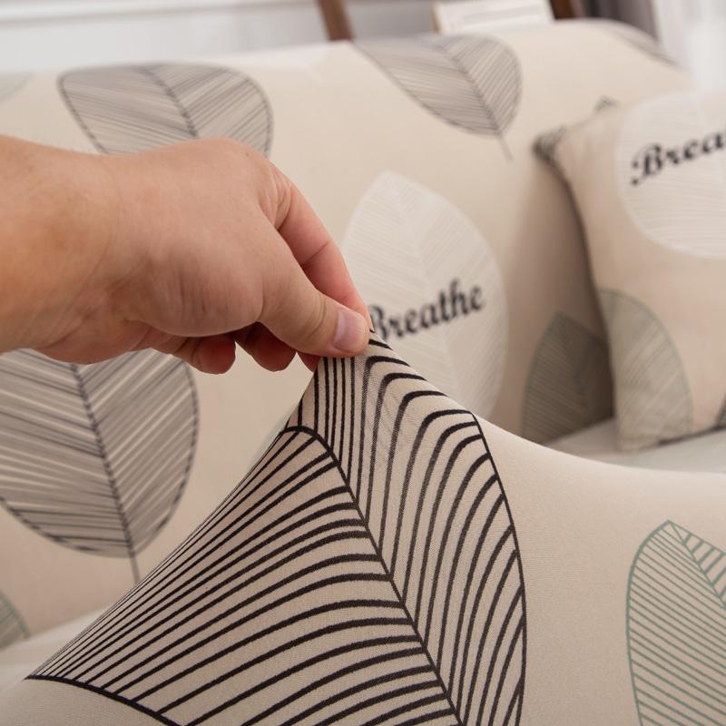 Baskılı Streç Kanepe Kanepe Kılıfı Oturma Odası L Şeklinde Kombinasyon Şezlong Kanepe Kılıfı Ev Dekoru 1/2/3/4 Koltuk Çıkarılabilir