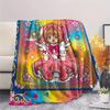 Cardcaptor Sakura Print Flannel Blanket, Ultra Soft High Quality All Seasons Warm Throw, Home Decor Cozy Blanket, Perfect Christmas Gift