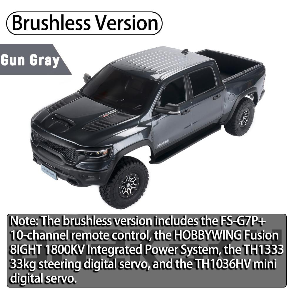 TRACTION HOBBY KM 1500 Pickup Truck 1/8 RC Simulation Electric Remote Control Model Cars Rock Crawler Adult Children's Toys