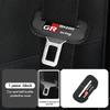 For Toyota Car Seat Belt Buckle Cover Leather Protector Anti-collision Case GR Sport Yaris Chr Auris Rav4 Prius Prado Avensis J33