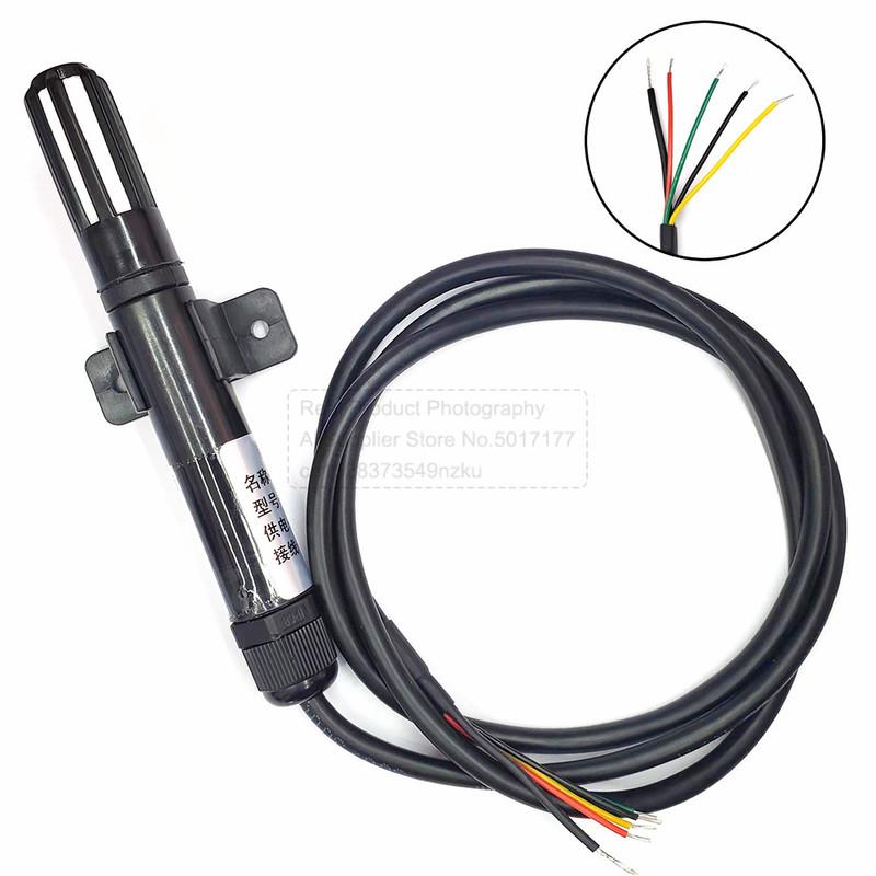 

Digital Temperature Sensor Probe SHT20 SHT21 SHT30 SHT31 Humidity Sensor Cable Shield OEM 1M 2M 3M I2C Interface Waterproof 1M SHT20