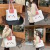 Elegant Plush Cartoon Rabbit Tote Bag Perfect For Casual Days And Commutes Work