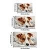 1Pcs Anti Fatigue Door Rugs, Jack Russell Terrier Print Waterproof Non-Slip Thick Cushioned Door Mat Heavy Duty Comfort Standing Mat for Door