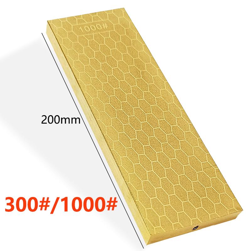 [Video]1pcs 400 1000 Double Side Grit Diamond Knife Sharpener Sharpeing Stone Kitchen Tools Honing Blade Coarse Sharpener