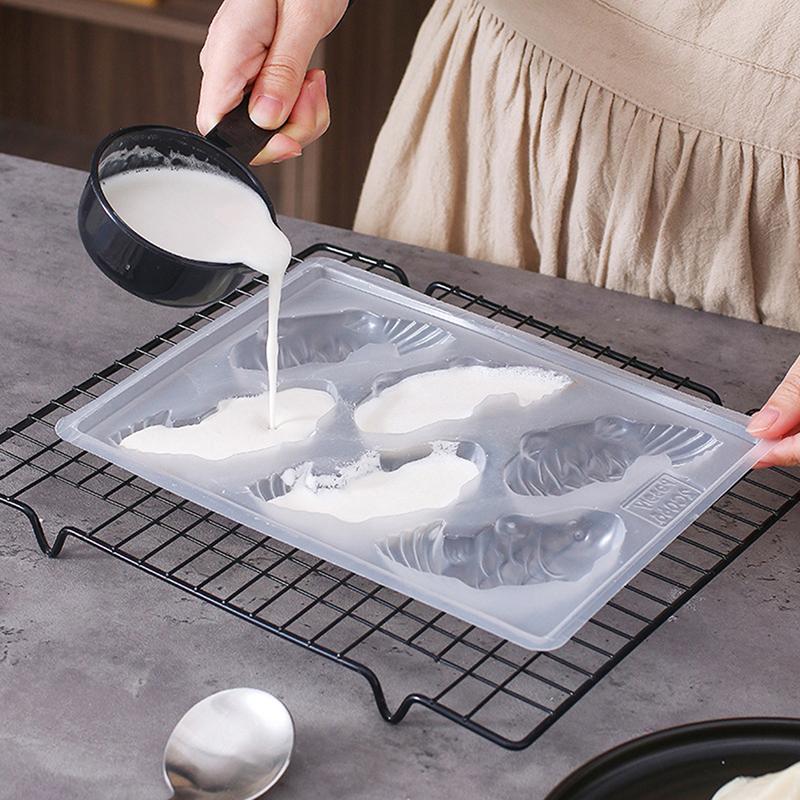 

1Pc Creative 6 Holes Fish Carp Silicone Cake Molds 3D Soap Making Mold Chocolate Ice Cream Mould DIY Cake Baking Tools