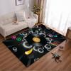Colorful Vinyl Record Design Carpet with Abstract Retro Patterns Suitable for Use As an Anti-slip for Living Room Bedroom Sofas