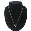 Louis Vuitton Essential V Necklace Steel Gold Women M61083 Used