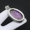 Purpurite Gemstone Handmade 925 Sterling Silver Jewelry Pendant Natural Purpurite Oval Gemstone Antique Pendant Fine Jewelry For Gifts