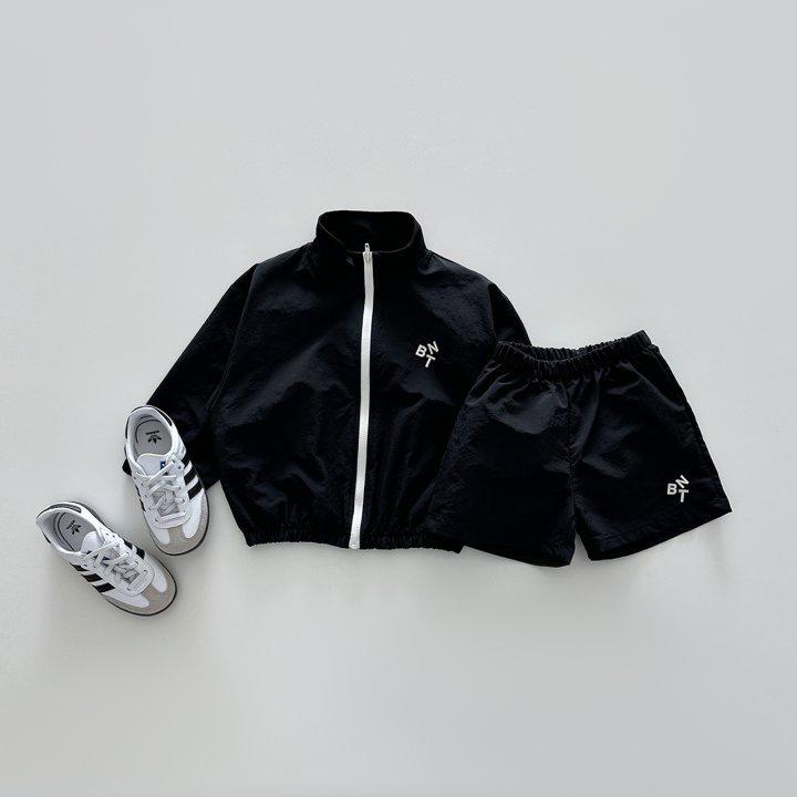 Korean Style 2024 Kids' Casual Letter Jacket & Shorts Set