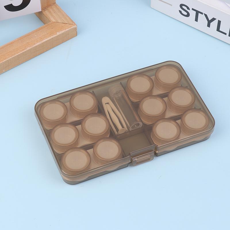 6Pairs Contact Lens Case Contact Lens Storage Box Portable Travel Contact Lenses Case Soak Container Lenses Box