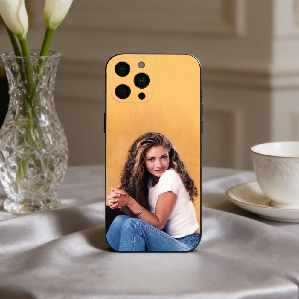R-Rebecca G-Gayheart Actress Phone Case For iPhone 17pro, 16,15,14,13,12,11 X XR Plus,Others Soft Black Cover