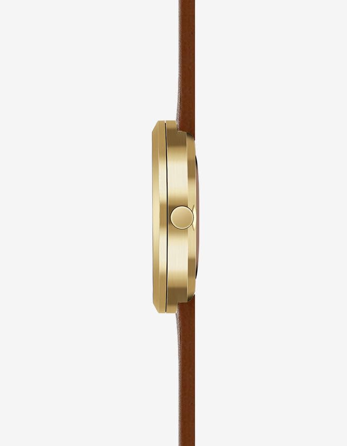 Maven Watches 34mm Artisan Series Minimalist Fashion Watch BROWN (MUSTANG 34MM)
