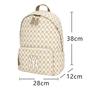 Korea 2025 ML Versatile Monogram Backpack: Large Capacity Unisex Schoolbag
