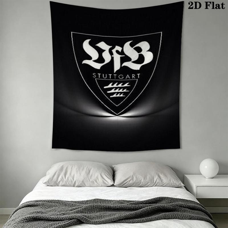 VfB Stuttgart Wall Tapestry Aesthetic Wall Hanging Printed Fabric Blanket Decorative Tapestries for Bedroom Living Room Home Decor