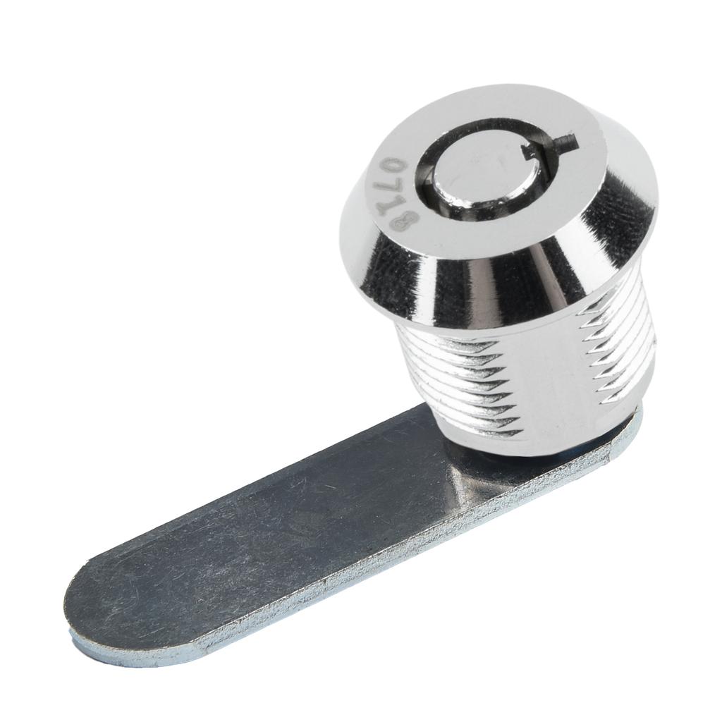 Cam Lock Security Lock 16-40mm Cabinet Cam Lock Mail Box Door Drawer Filing Cabinet Bright Chrome Bright Nickel Hardware