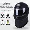 All-Season Anti-Fog Full Face Helmet for Men & Women - Winter Warmth, Cold Protection, Electric Scooter & Cycling Safety.