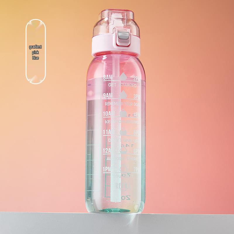 Gobelet à eau Tritan Parfumé aux Fruits avec Paille pour le Sport et le Fitness des Enfants – Créatif, Léger et Luxueux.