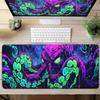 Oktopus Meeresungeheuer Punk Mauspad Groß Gamer Tastatur Schreibtischmatte Computer Gaming Matte XXL Erweitert 30x60cm Büro PC Zubehör