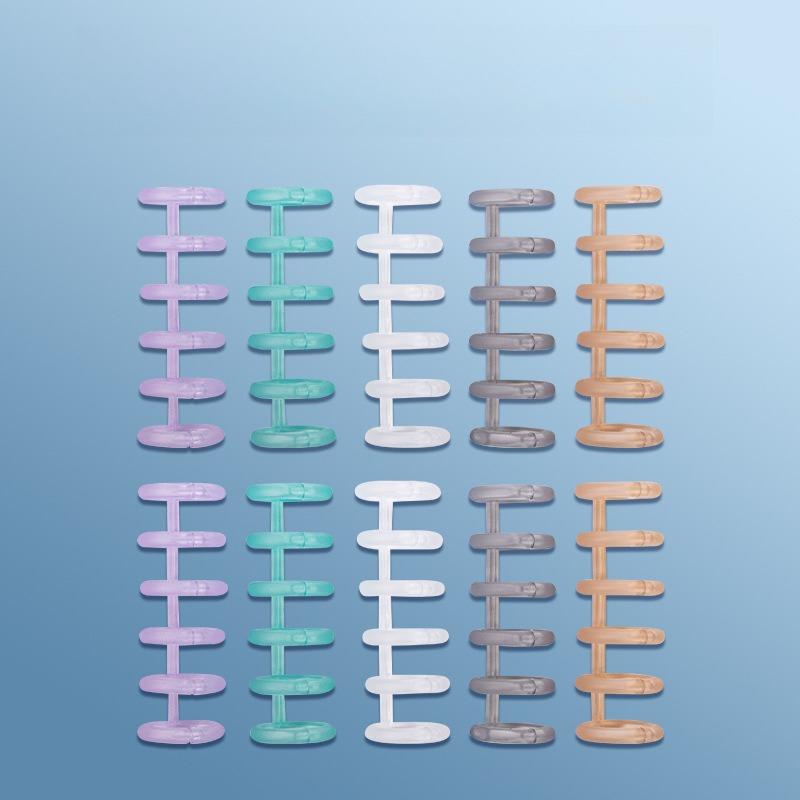 10 шт. Новые кольца-пружины для переплета на 6 отверстий Альбом для скрапбукинга Зажимы для спирального переплета Милые канцелярские товары Студенческие школьные принадлежности