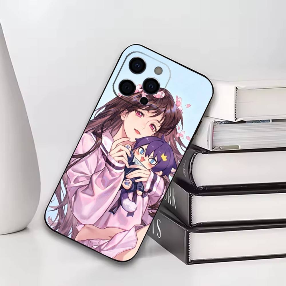

Noragami Hiyori Iki Phone Case For iPhone17,16,15,14,13,12,11 Plus,Pro Soft Silicone Black Cover iPhone17PRO