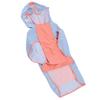 Large Dog Raincoat Windproof Waterproofing Pet Hooded Rain Jacket with Reflective Strap Convenient Leash Hole