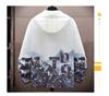 Men's Hooded Ice Silk Cooling Jacket - Chinese Style Print, Lightweight & Breathable Sun Protection