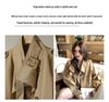 Korean Retro Lapel Single-Breasted Trench Coat - Versatile Spring/Autumn Women's Jacket