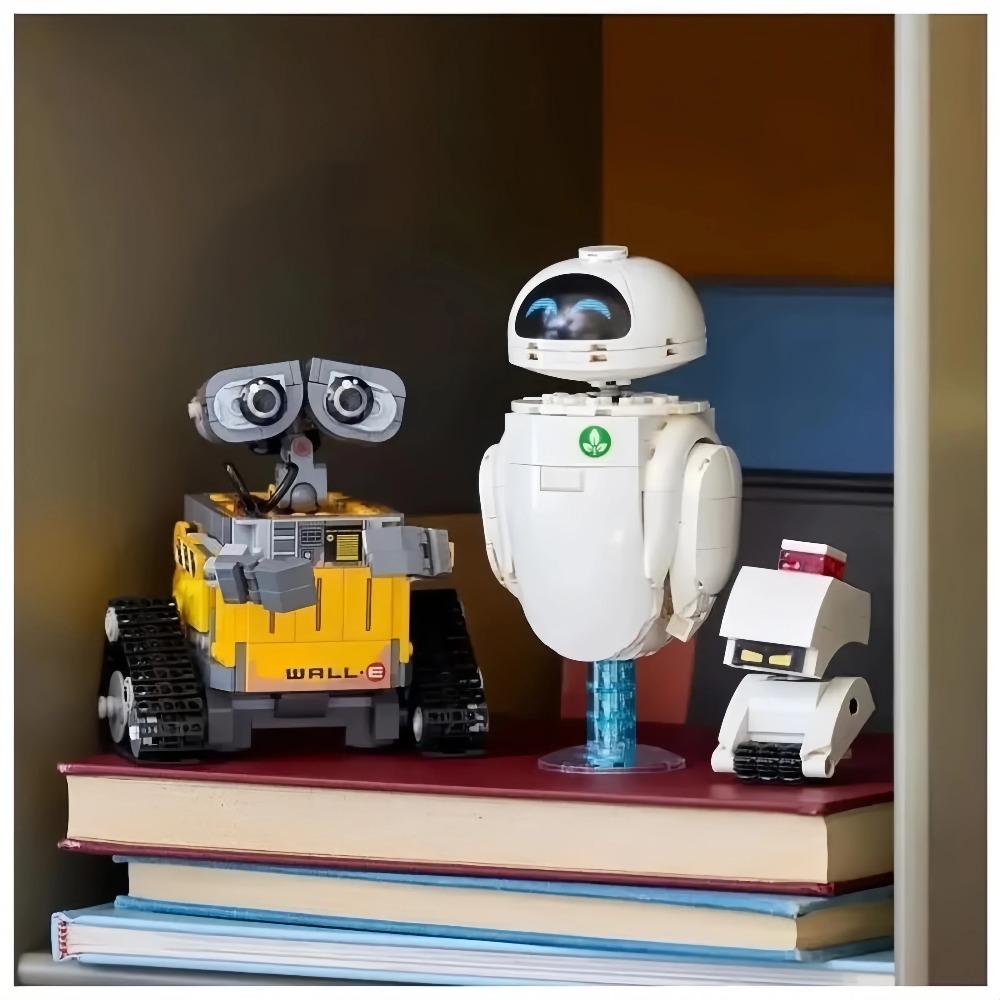 Kit de Bloques de Construcción de Película Más Vendido Wally y Eva 811 Piezas Modelo de Muñeco Robot 43279 Juguetes para Niños Regalos de Navidad y Cumpleaños