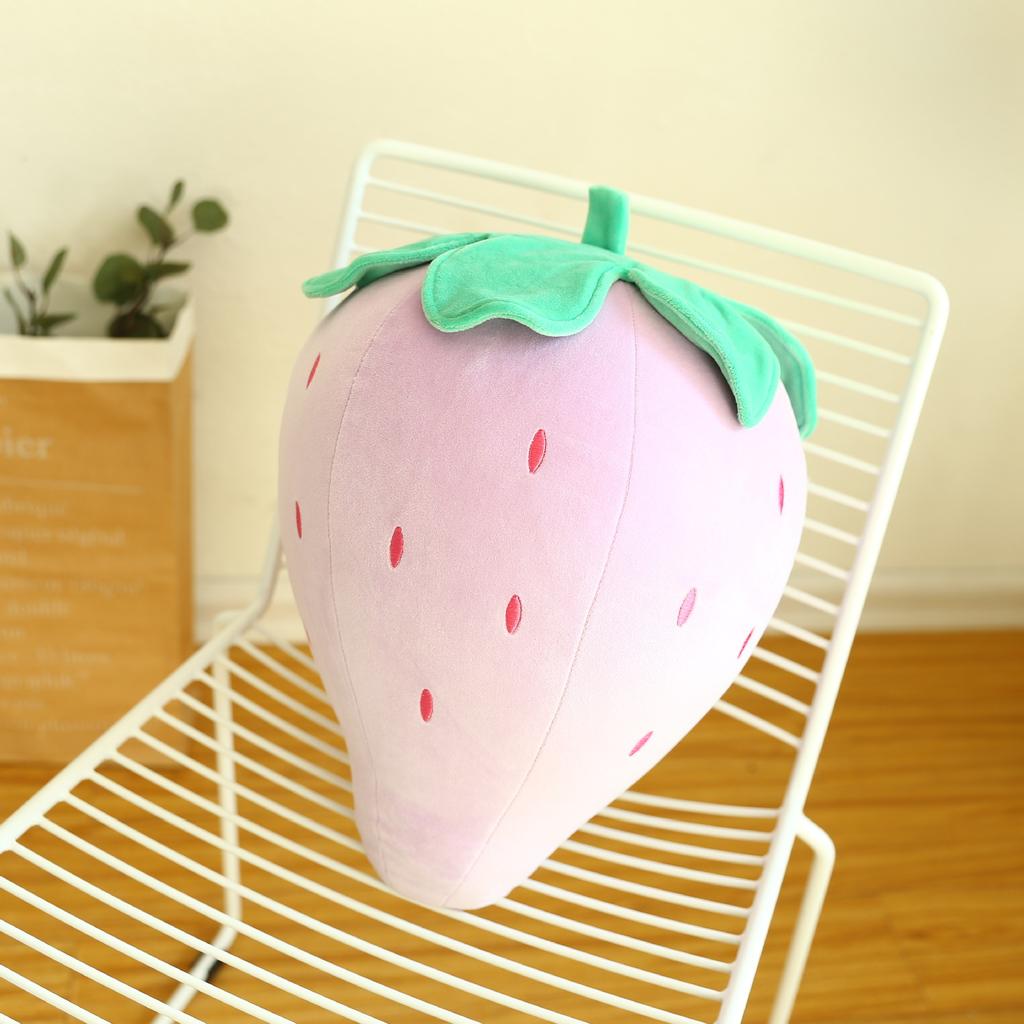 4Style 25cm Cute Fruit Kids Pillow Stuffed Strawberry Plush Pillows Super Soft Girls Pillows Cushion Seat for Kids Toys