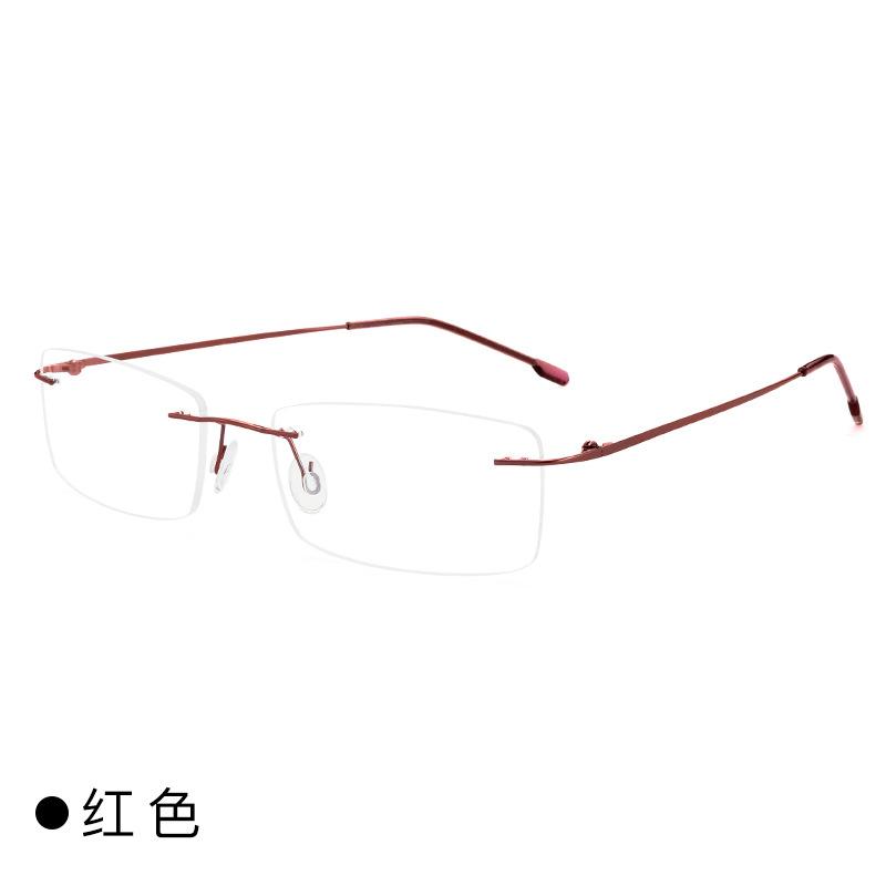 Anti-blue light rimless prescription glasses men women titanium myopia glasses short-sighted eyeglasses reading glasses eyewear