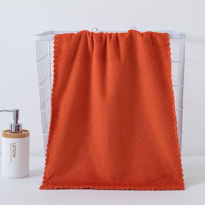 Coral Fleece Towel Set: Absorbent Bath & Face Towels with Customizable Gift Options