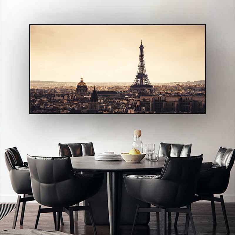 Toronto Skyline Landscape Wall Art Posters and Prints Alb-negru Toronto City View Canvas Painting Art Pictures Home Decor