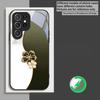 Lucky Four-leaf Clover For Samsung Galaxy S20 FE S21 22 23 Plus S24 Ultra S25 Edge S24Ultra 22Plus For Magsafe Glass Phone Casee