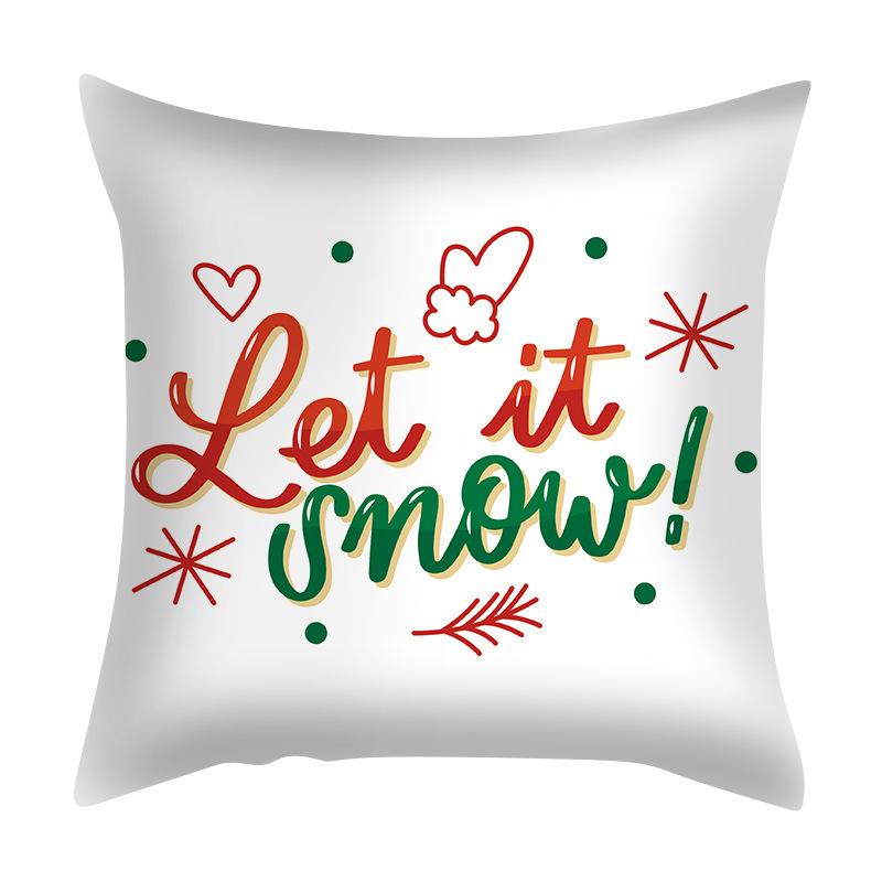 Наволочка с рождественским рисунком скандинавская трансграничная специальная подушка для гостиной спальни 40x40cm 635₽