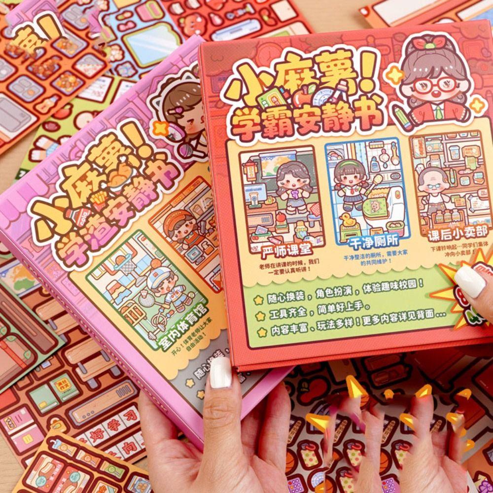 Sticker Book Telado Busy Book Paper DIY Scene Material Sticker Handmade Quiet book  Girls