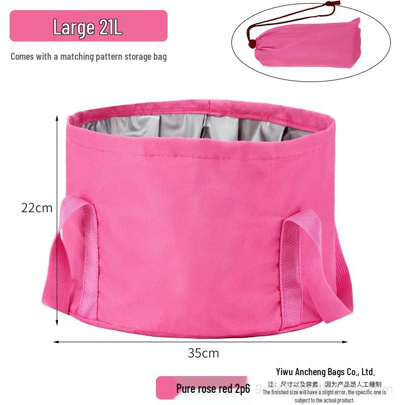 Portable Foldable Foot Bath with Insulated, Multifunctional Foot Soak Bag for Travel and Dormitory Use