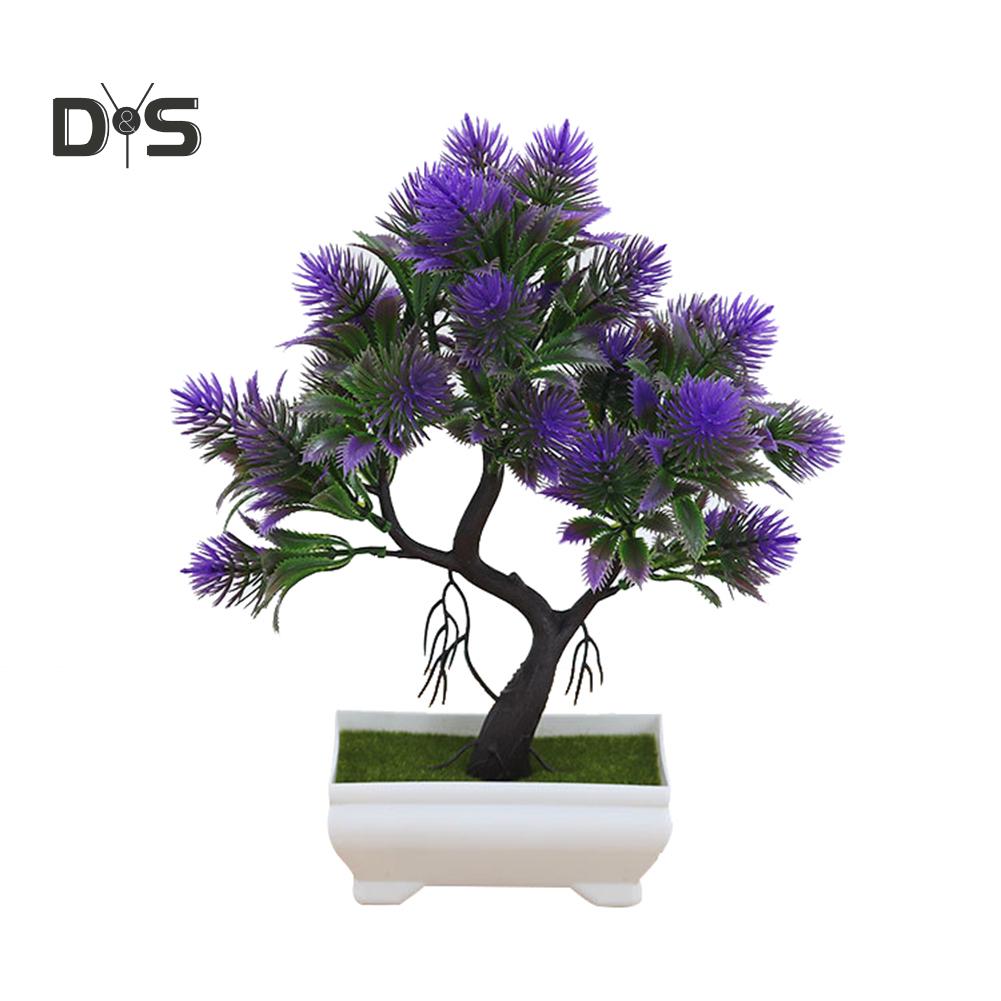 Blooming Bouquet Artificial Flower Pine Tree Bonsai Stage Garden Wedding Party Decor