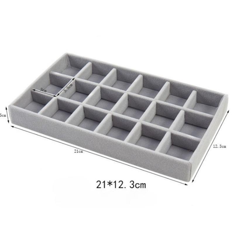 Flannel Jewelry Tray, Jewelry Display Tray, Ring, Bracelet Jewelry Display Tray, Drawer Storage and Sorting, Inner Tray.