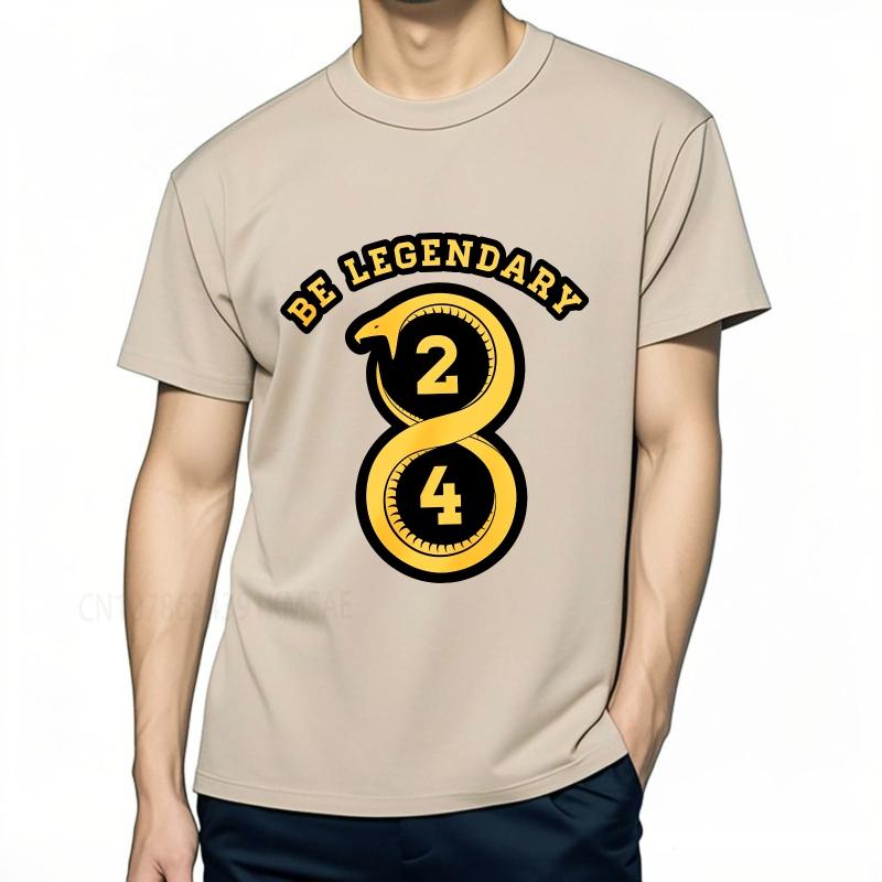 Fashion summer Teenagers tshirt Be Legendary Snake Number Two Four Short Sleeve Workout ONeck Tee shirt cotton teeshirt