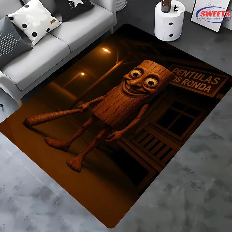 Exaggerated and Funny Creatures Italian Brainrot Theme Carpet Living Room Bedroom Bedside Bathroom Floor Mat Home Decor Rug Gift